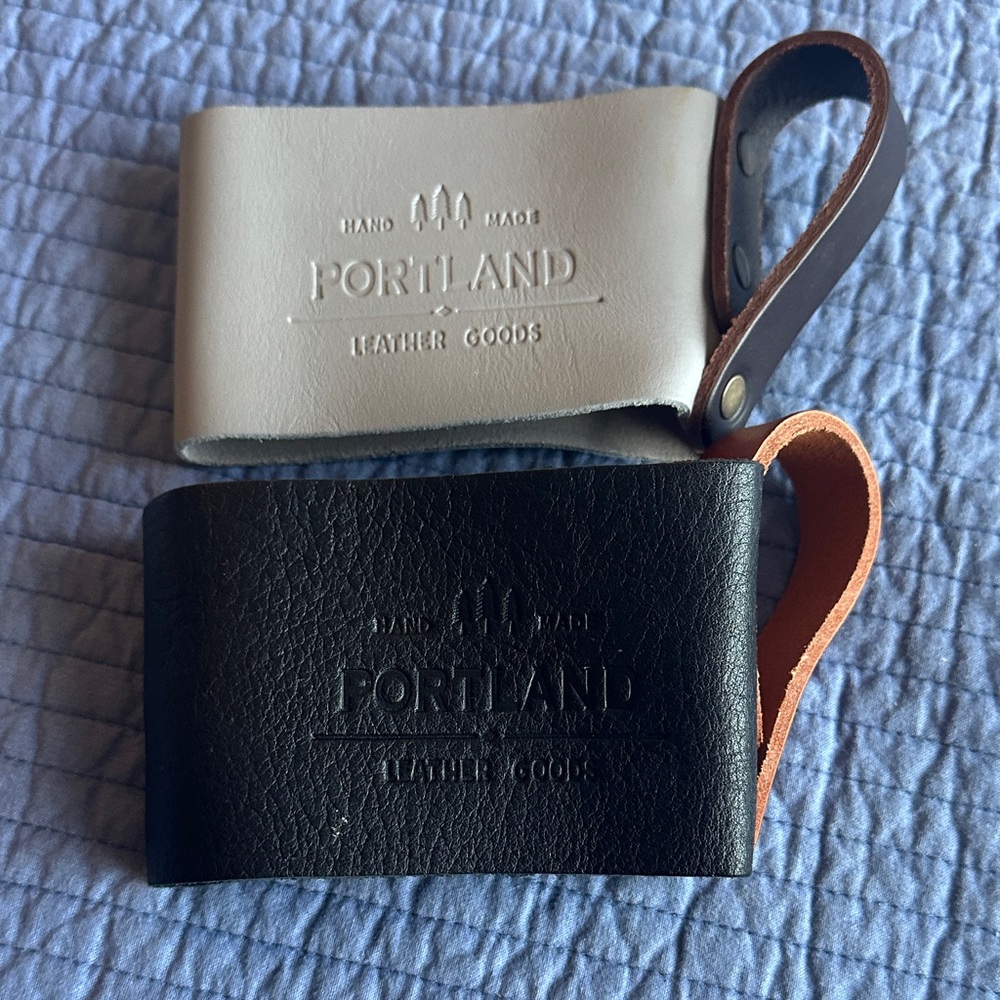 Portland Leather Goods mug/mason jar holders